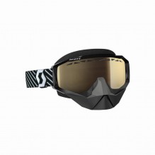 Scott Hustle SX Brille - Sort/Hvit Light Sensetive Bronze krom linse