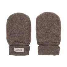 Mittens Wool Fleece - Brown Melange