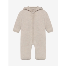 Pram Suit Ears Wool Fleece - Camel Melange