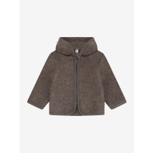 Huttelihut Jacket Ears Wool Fleece - Brown Melange