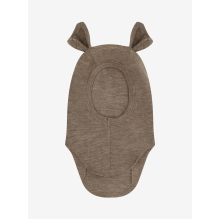 Huttelihut Balaclava Ears Wool Rib - Savannah Melange