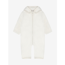 Huttelihut Pram Suit Ears Wool Fleece - Tofu