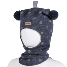 Hood, KIVAT label, wo, blue melange/slate grey